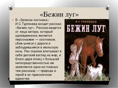 Тест по рассказу "Бежин луг" И.С. Тургенева – 