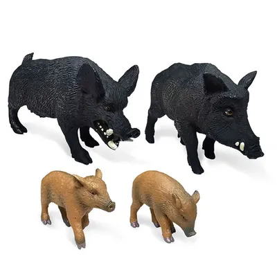 Милые миниатюрные фигурки животных, кабан, свинья, экшн-фигурки, ферма,  пастбище, пластиковые модели смешные игрушки подарки для детей, горячая  Распродажа | AliExpress