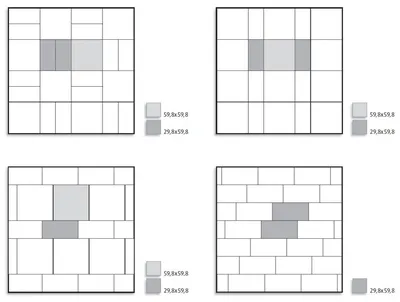 Схемы укладки плитки
