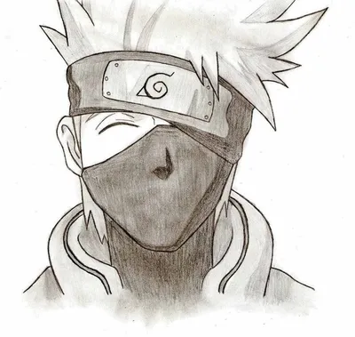 Обои минимализм, minimal, арт, art, Kakashi Hatake, Какаси Хатакэ картинки  на рабочий стол, раздел минимализм - скачать