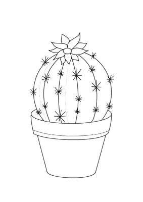 Cactus in cute pot" Sticker for Sale by peppermintpopuk | Çıkartma, Doodle  desenleri, Şirin çizim