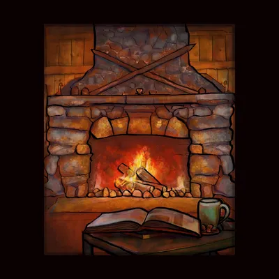 Как рисовать новогодний камин с огнем: инструкция от EvriKak - YouTube