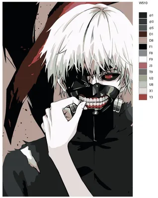 Ken kaneki, a character from tokyo ghoul on Craiyon