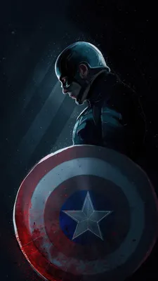 ᐉ Картина постер Gee! Captain America Капитан Америка 40х60 см 