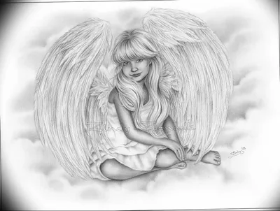 Как Нарисовать АНГЕЛА Очень Легко шаг за шагом || Как Нарисовать Девушку С  Крыльями Ангела - YouTube