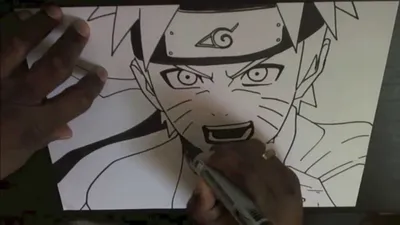 КАК НАРИСОВАТЬ Sasuke Naruto КАРАНДАШОМ - YouTube