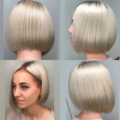 градуированное каре вид сзади | Thick hair styles, Latest short hairstyles,  Bob hairstyles