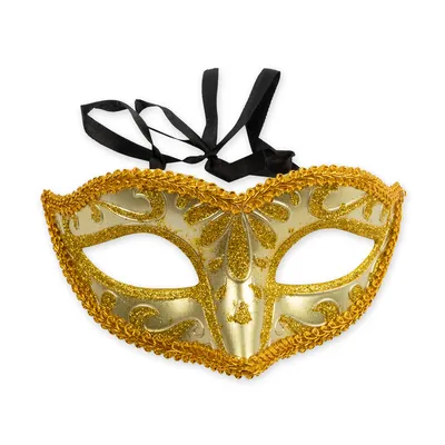 Венецианская карнавальная маска перья золотого цвета счастливая карнавальная  вечеринка женская маска для лица на темном фоне 3d иллюстрация | Премиум  Фото