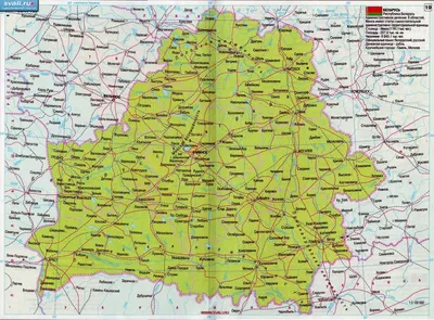 Векторная карта областей и районов Беларуси