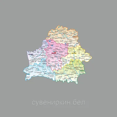 Карта Беларуси из дерева на стену | Furor Decor