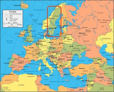 Карта Европы по состоянию на февраль 2008 года | Пикабу