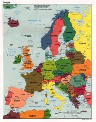 Карта Европы 2022 года | Пикабу