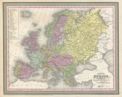 Карта Европы на русском языке | Карта, Карта мира, Европа