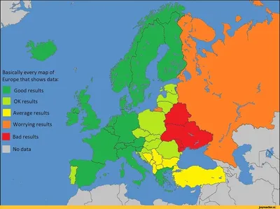 Рельефная общегеографическая карта Европы 3D рельеф