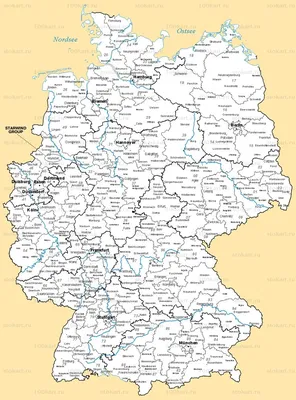 Религиозная карта Германии | Пикабу