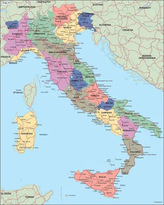 Карта италии картинки