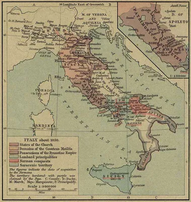 . Исторические карты Италии