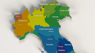 Италия карта на русском языке, география описание страны - Атлас мира