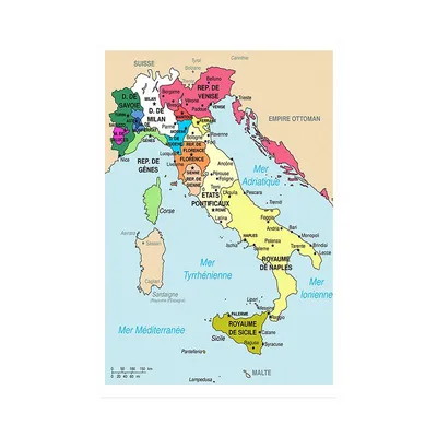 Купить Карта Италии, французская итальянская версия, карта, настенный  декор, живопись, художественные плакаты, домашний декор, принадлежности для  учебы, украшение дома | Joom