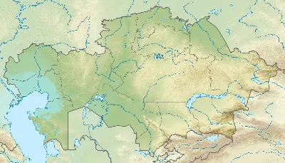 Политико-административная карта Республики Казахстан 3-D масштаба 1:1 500  000,130х200см