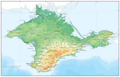 Настенная карта Крыма, ламинированная,размер 140х86 см (ш*в) - купить с  доставкой по выгодным ценам в интернет-магазине OZON (279685030)