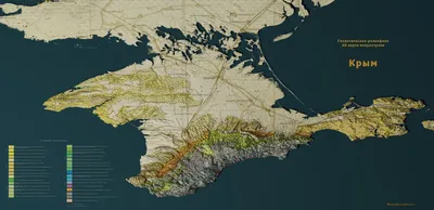 Геологическая карта Крыма - Фохт К.К. Подробное описание экспоната,  аудиогид, интересные факты. Официальный сайт Artefact