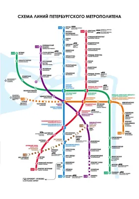 Географическая промо-схема Московского метро