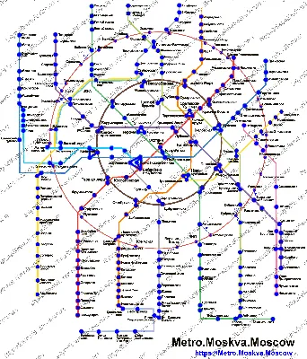 Карта метро Москвы