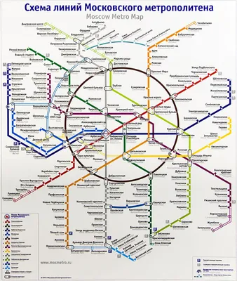 Полная карта метро г. Нью-Йорка