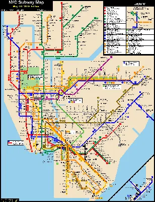 Карта метро Москвы - 