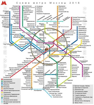 Схема московского метро Ильи Бирмана (2007...2012)