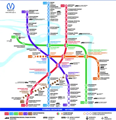 Схема метрo - Питерский двор