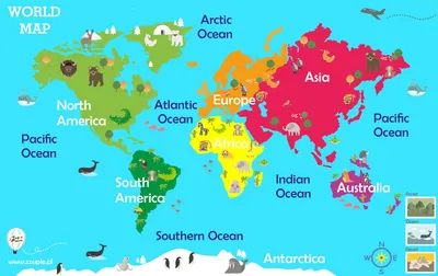Развивающая карта мира для детей Travel Map Kids | Купить Развивающая карта  мира для детей Travel Map Kids с доставкой!