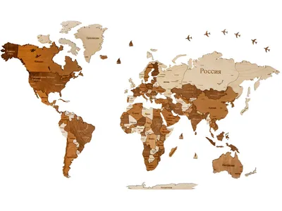 Политическая карта мира 180x120 на планках купить у производителя - "Краина  стендов"