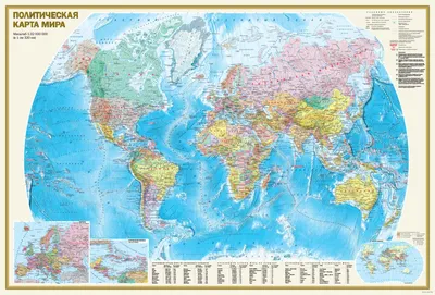 Карта мира с летающими зверюшками 10066-P