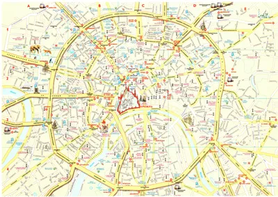 Купить карту Москвы - MAPPRINT - ПЕЧАТЬ КАРТ