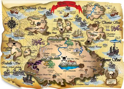 Окрестности города острова на фото вермахта | Пиратские карты, Карта,  Старинные карты