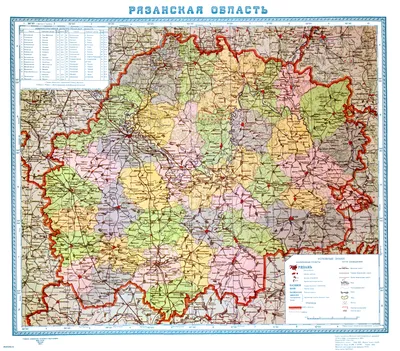 Карта автодорог — Рязанская область. Подробная автомобильная карта  Рязанской области | GPS info - Всё о GPS технологиях