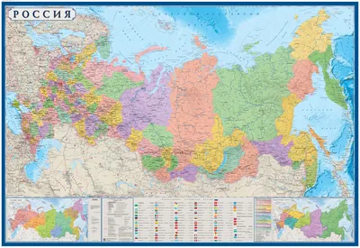 Карта из фетра "Национальности России" + 38 карточек – Наивный мир