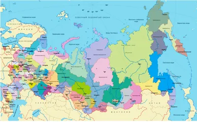 Огромная настенная карта России