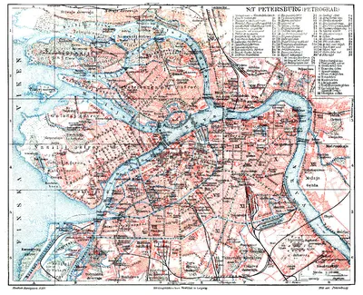 Карты Санкт-Петербурга | Подробная карта города Санкт-Петербург с улицами,  домами и достопримечательностями | Схема-карта метро Санкт-Петербурга