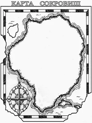 Раскраска Карта Сокровищ распечатать бесплатно | Карта сокровищ, Карта,  Раскраски
