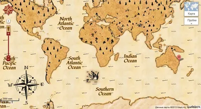 Пирокартина "Карта сокровищ" | Мир Пирокартин