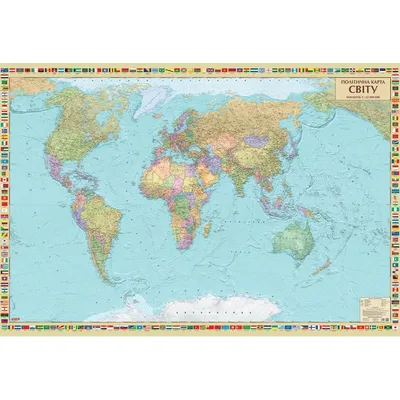 Детальна Карта Світу 47012 — Купити на  ᐉ Зручна Доставка  (1619026068)