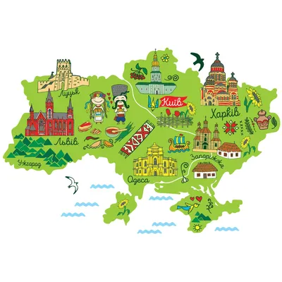 Административная карта Украины 150х100 на планках, 2023 года - купить  недорого | Ход Конём