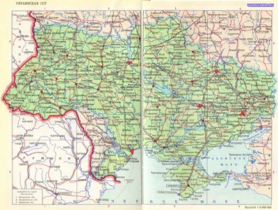 Подробная политическая и административная карта Украины