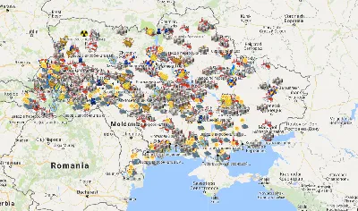 Теперь есть карта Украины со всеми предприятиями, которые работают с 2015  года | Vector