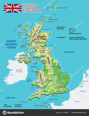 Диаграмма: Карта Великобритании | Quizlet