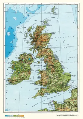 Карта Великобритании - БСЭ