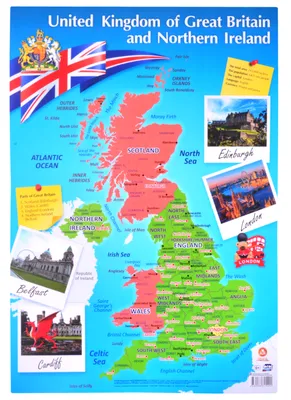 . Физические карты Великобритании